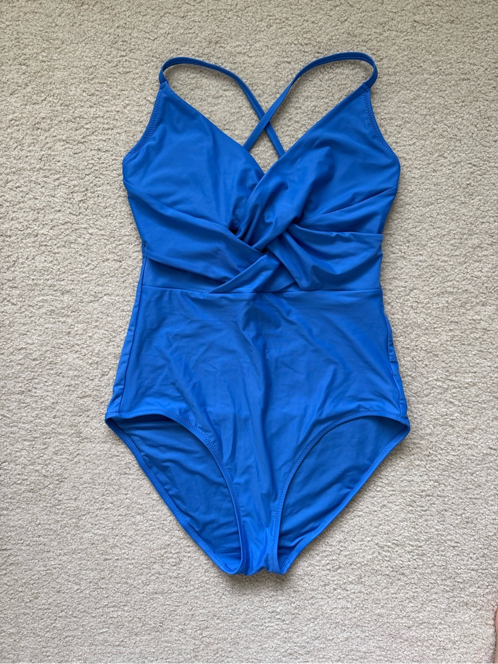NWOT Aerie Women’s Royal Blue One-Piece Swimsuit with Twist Front